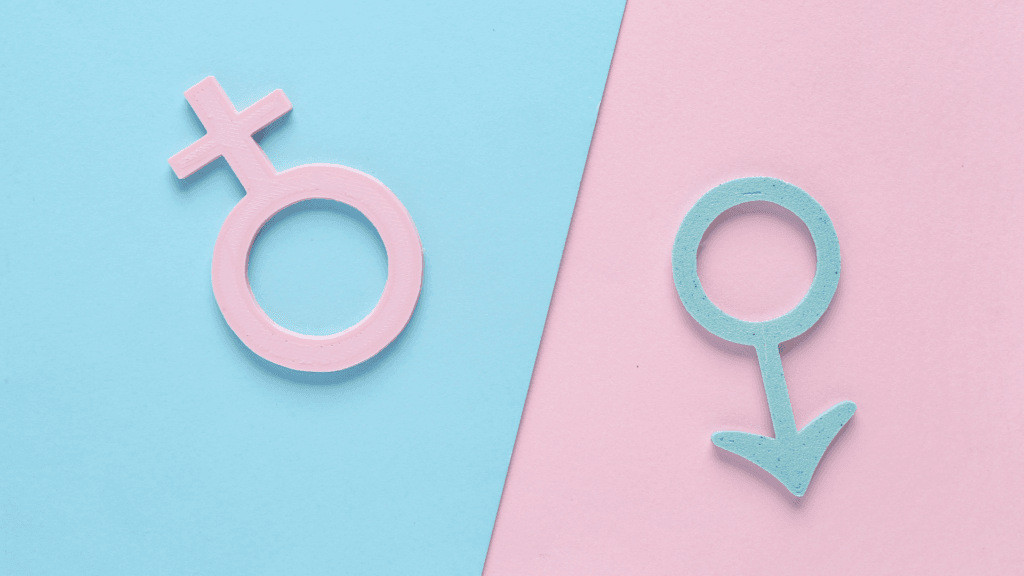 The symbols for male (♂) and female (♀)